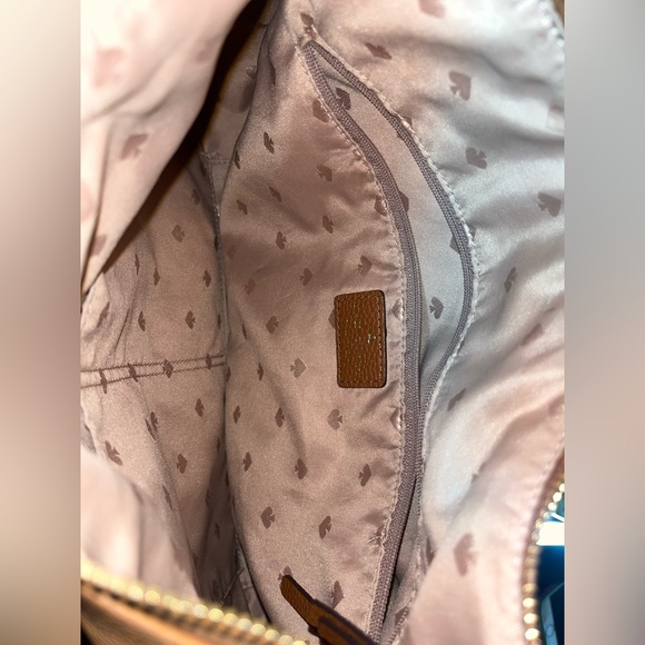 Kate spade, cross grain leather tan brown shoulder bag. No crossbody strap. - Picture 4 of 16